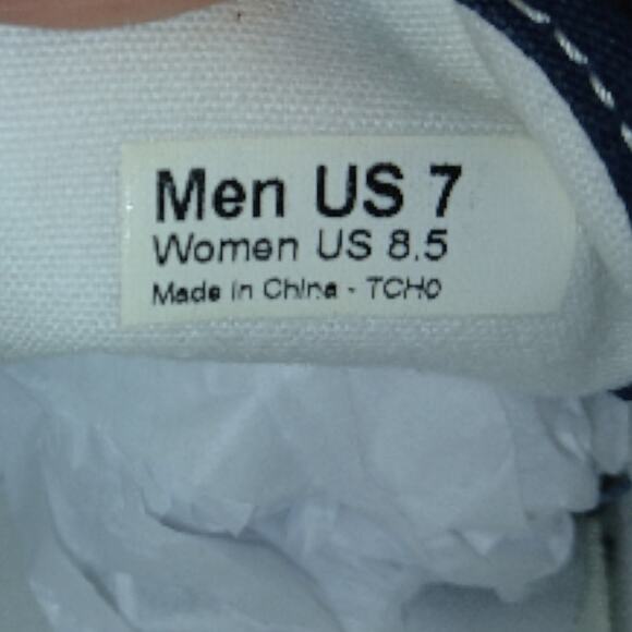 Vans Off the Wall Womens Dark Blue Canvas Lace Up Sneakers - Size 8.5 - Picture 8 of 8